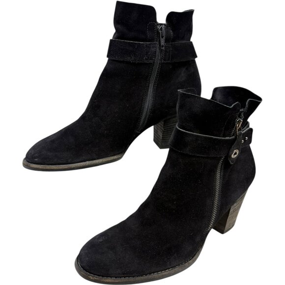 Paul Green Dallas Oiled Suede Dual Zip Ankle Boot - Picture 9 of 10